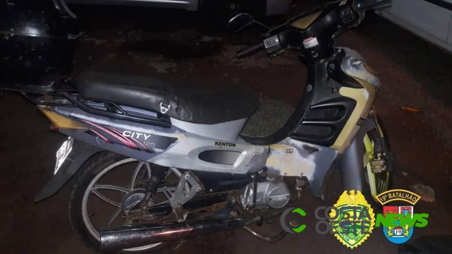 Polícia Militar de Santa Helena recupera motoneta furtada