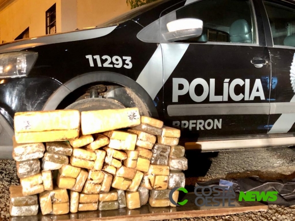 BPFron apreende maconha em São Miguel do Iguaçu
