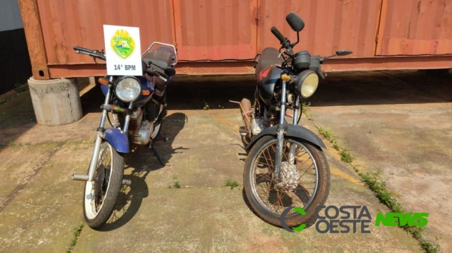 Dupla é detida com motocicletas furtadas em Medianeira