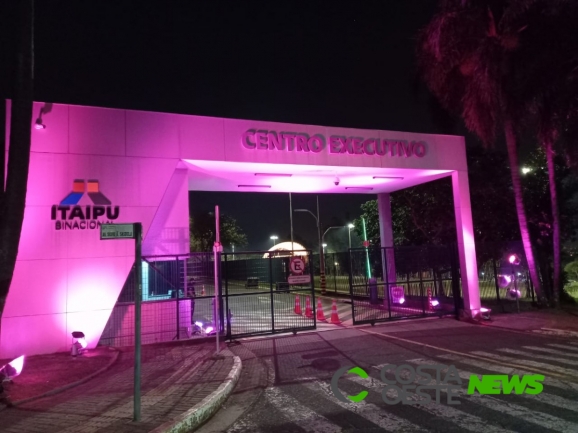 Oficialmente, nesta quinta-feira (1º), Itaipu se veste de rosa