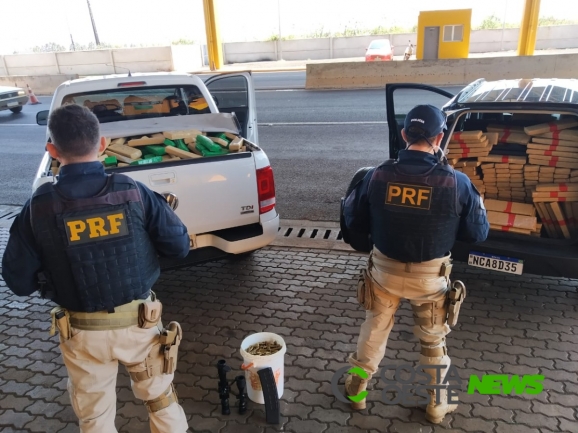 PRF apreende mais de uma tonelada de maconha, skunk e mil munições de fuzil na região oeste