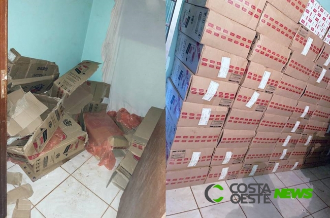 Polícia Civil estoura depósito e apreende cigarros em Guaíra