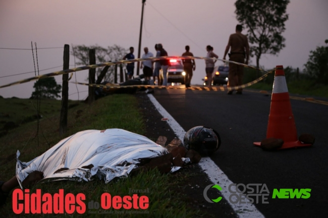 Itaipulândia: Motociclista perde a vida em acidente na Estrada da Santa