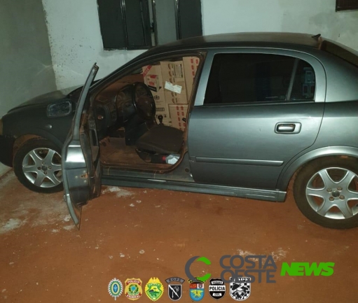 Veículo carregado com cigarros paraguaios é apreendido em Guaíra