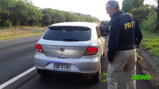 Após fuga, PRF recupera em Matelândia veículo roubado 