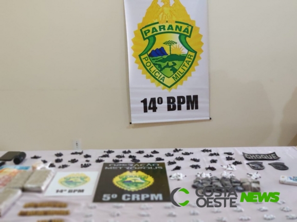 Operação Metrópolis: PM realiza ação contra o tráfico de drogas em Medianeira e apreende diversos ilícitos 