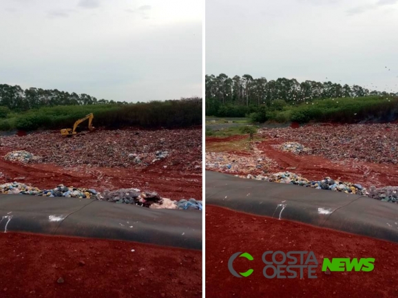 Incêndio no aterro sanitário de Medianeira foi controlado