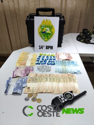 ROTAM apreende cocaína e crack na Vila Alegria em Medianeira