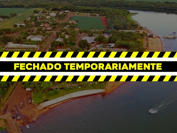 Covid-19: Balneário Jacutinga em Itaipulândia será fechado por 15 dias