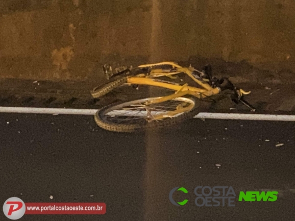 Ciclista morre atropelado na BR 277 em São Miguel do Iguaçu
