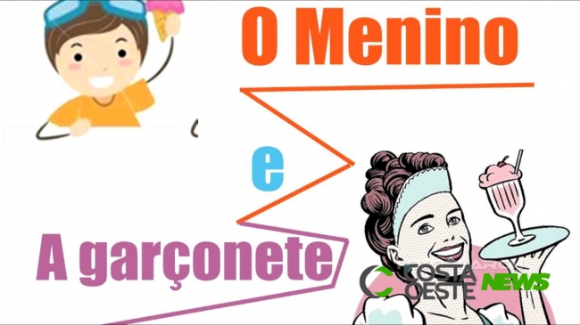 O menino e a garçonete