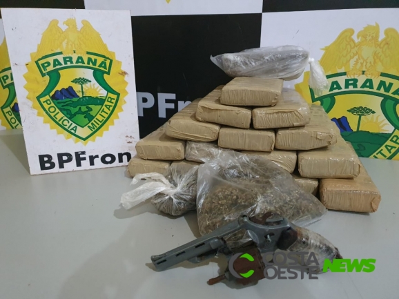 BPFron prende mulher e apreende drogas e arma de fogo em Guaíra