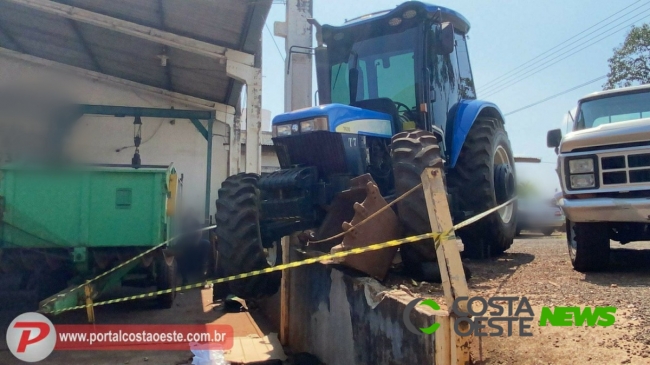 Mecânico morre ao ser atingido por trator em Santa Terezinha de Itaipu