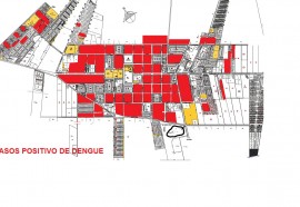 MAPA DE CASOS DE DENGUE EM MISSAL - Créditos: Assessoria Missal