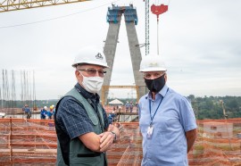 General Ferreira visita obras estruturantes - Créditos: Rubens Fraulini/Itaipu Binacional