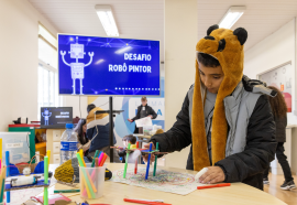 Robótica em escola de Foz do Iguaçu