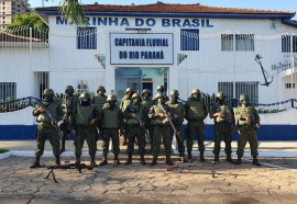 Fuzileiros Navais do Comando do Oitavo Distrito Naval se juntam aos da CFRP- Foto: Abel Andreguetti