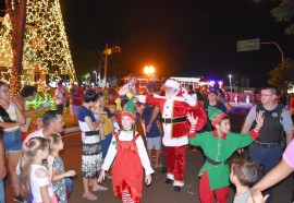 Chegada do Papai Noel em São Miguel do Iguaçu