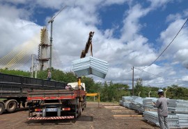 Ponte da Integração em Foz do Iguaçu tem 95,5% das obras concluídas - Foto: DER/PARANÁ