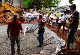 Construção de fossa ecológica