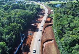 Duplicação da BR-469. Foto: DER