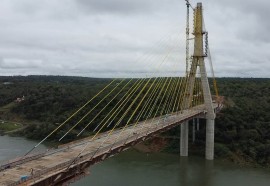 Ponte da Integração em Foz do Iguaçu tem 95,5% das obras concluídas - Foto: DER/PARANÁ