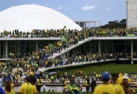 Manifestantes invadem Congresso, STF e Palácio do Planalto. - Marcelo Camargo/Agência Brasil