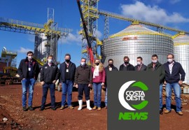 Comitiva da Lar Cooperativa visita obras do Complexo Industrial Bom Jesus 