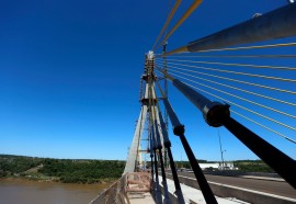 Nova ponte Brasil-Paraguai, em Foz do Iguaçu, está quase finalizada Foto: Albari Rosa/AEN