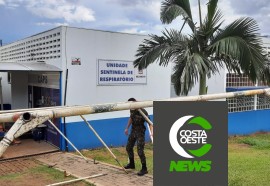 Tiro de Guerra monta barraca para auxiliar o atendimento na Unidade Sentinela da Covid-19