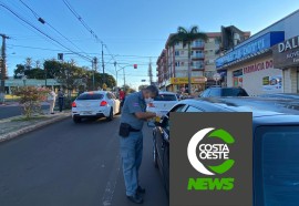 Panfletagem Maio Amarelo em Medianeira 17-05-2021