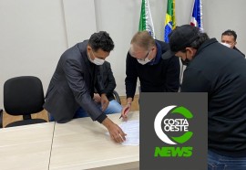 Assinatura contrato obras medianeira 19-07-2021