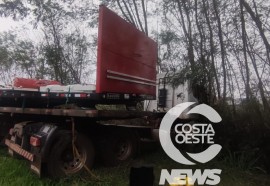 Acidente envolvendo carreta é registrado na BR-277 em São Miguel do Iguaçu