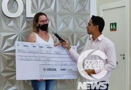  Cresol Costa Oeste celebra 12 anos e entrega prêmio de R$ 50 mil para cooperado de São Miguel