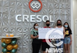  Cresol Costa Oeste celebra 12 anos e entrega prêmio de R$ 50 mil para cooperado de São Miguel