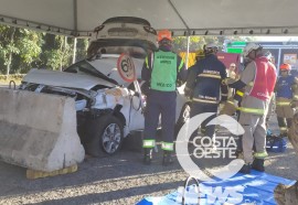 Bombeiros militares de São Miguel participam do 2º Desafio de Salvamento Veicular, em Curitiba