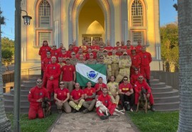Bombeiros do Paraná em ação no Rio Grande do Sul