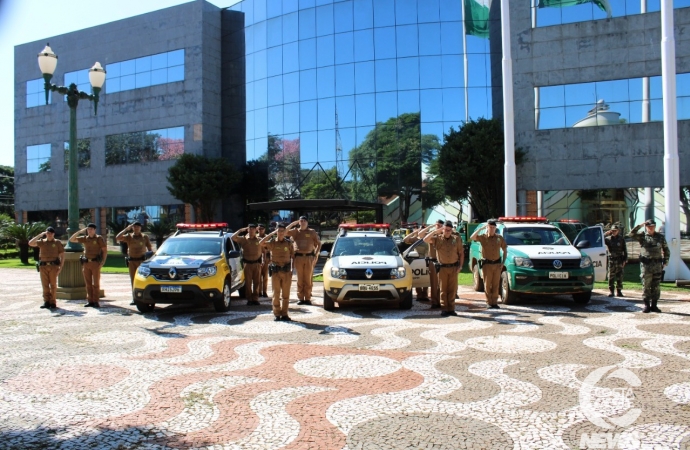 4ª CIA da Polícia Militar em Santa Helena presta homenagem ao Cb. Ricieri Chagas