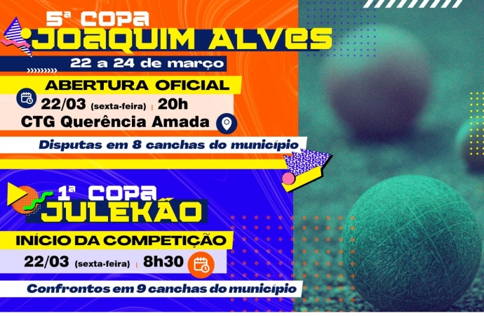 5ª Copa Joaquim Alves e 1ª Copa Julekão vão reunir bochófilos do Brasil e exterior em São Miguel do Iguaçu