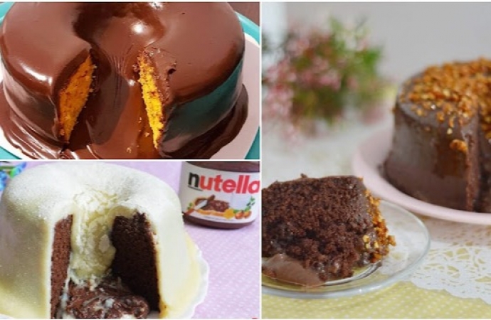 7 caldas fáceis para bolos vulcão