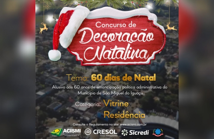 Aberta votação para o Troféu Internet do Concurso “Decoração Natalina de Vitrine e Residências”