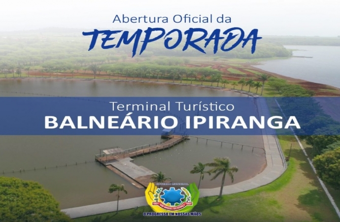 Abertura oficial da temporada no Terminal Turístico Balneário Ipiranga será nesta sexta-feira