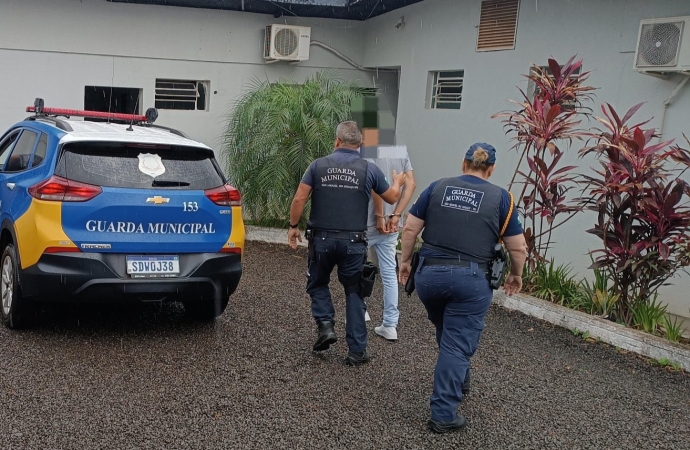 Ação conjunta entre Guarda Municipal e Polícia Civil, cumpre mandado de prisão em São Miguel do Iguaçu
