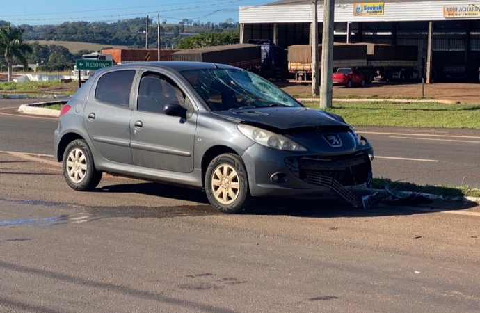 Acidente na BR-277 deixa motociclista ferido em São Miguel do Iguaçu