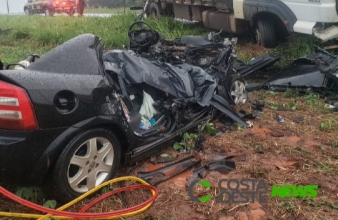 Acidente deixa três mortos na BR-163 entre Guaíra e Mercedes