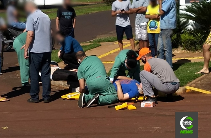 Acidente é registrado no Bairro Itaipu em Medianeira