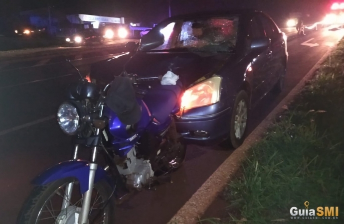 Acidente entre carro e moto deixa dois mortos na BR-277 em São Miguel do Iguaçu