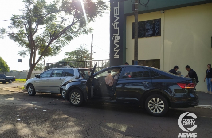 Acidente envolvendo dois veículos é registrado em São Miguel do Iguaçu na tarde desta sexta-feira (24)