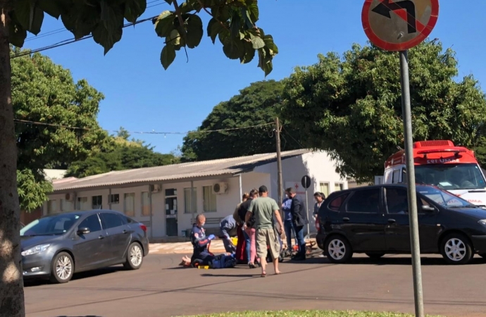 Acidente envolvendo veículo e ciclista é registrado em Santa Helena