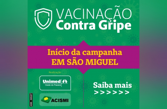 ACISMI e UNIMED fecham parceria para vacinação contra a gripe